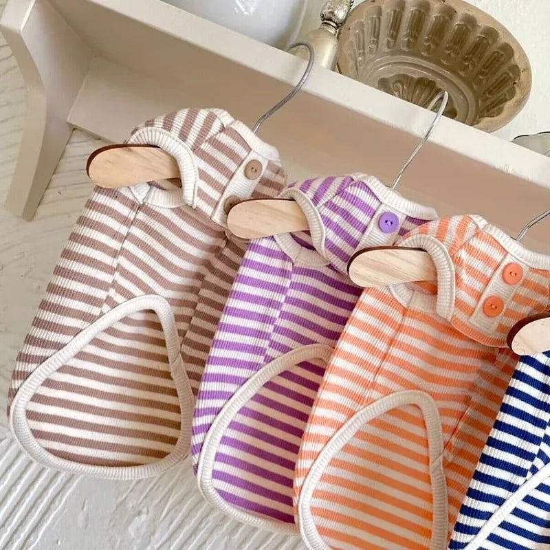 Solid Summer Dog Clothes Cotton Dog Vest Chihuahua Bichon Frise Yorkie Thin Puppy Breathable Dog Clothing Pet Vest Dog Costumes